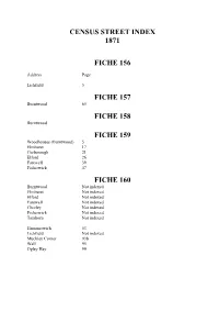 Census Street Index 1871