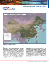 International System Summary: CHINA
