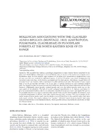 Molluscan Associations with the Clausiliid Alinda