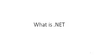 What Is Dot Net (Pdf)