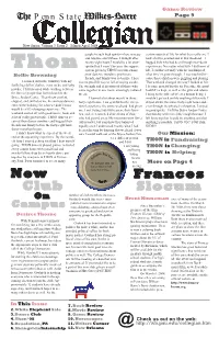 Collegian (Dry) Can- Not More on Page 4 Not Be Folded in Half Seeing More Than 7 Times