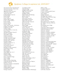 Epiphany Comprehensive College List