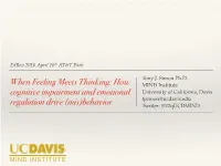 How Cognitive Impairment and Emotional Regulation Drive (Mis)
