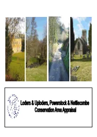 Loders and Uploders, Powerstock and Nettlecombe Conservation Area Appraisal 1 Contents