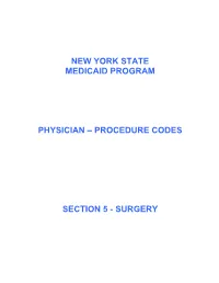 Procedure Codes Section 5