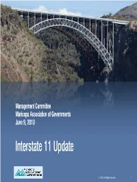 Interstate 11 Update