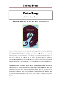 Onion Songs Available for Review