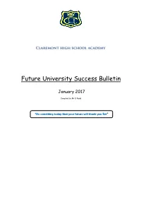Future University Success Bulletin