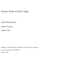 Generic Views on Data Types