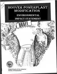 Hoover Powerplant Modification Environmental Impact Statement