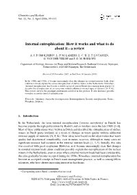 Internal Eutrophication: How It Works and What to Do About It – a Review
