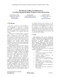 Introduction to HICCS-53 Minitrack on Crowdsourcing and the Digital Workforce in the Gig Economy