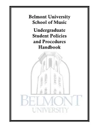 Music Student Handbook 2020-2021.Pdf