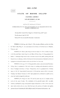 S 2769 State of Rhode Island
