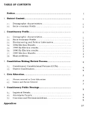 Table of Contents