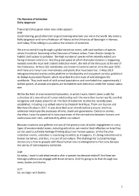 The Remains of Extinction Transcript