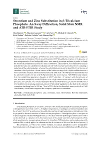 Tricalcium Phosphate: an X-Ray Diﬀraction, Solid State NMR and ATR-FTIR Study