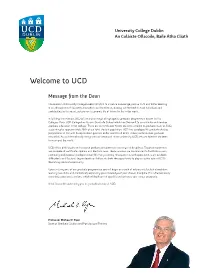 Welcome to UCD