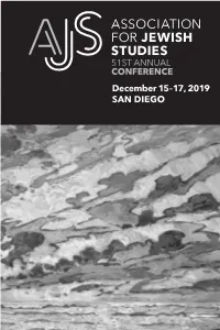 2019 AJS Conference Program Book