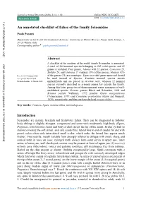 An Annotated Checklist of Fishes of the Family Sciaenidae