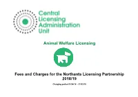 Animal Welfare Licensing