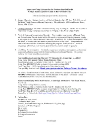 Commuter & Resident Student Procedures