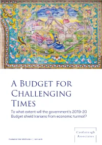 Iran Report 5 Budget Final Review