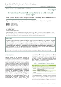 Recurrent Hematometra with Endometriosis in an Adolescent Girl: a Case Report