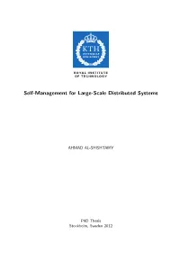 Self-Management for Large-Scale Distributed Systems