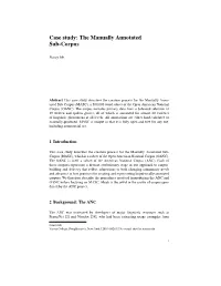 The Manually Annotated Sub-Corpus