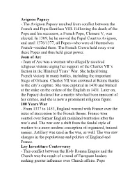 Avignon Papacy - the Avignon Papacy Resulted from Conflict Between the French and Pope Boniface VIII