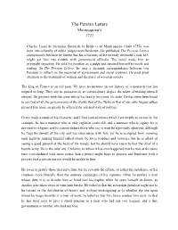 Montesquieu- the Persian Letters