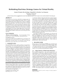 Rethinking Real-Time Strategy Games for Virtual Reality