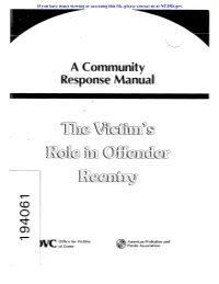 Y a Community Response Manual