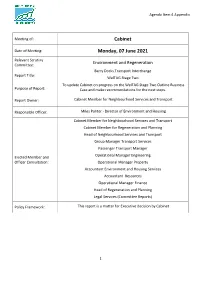Barry Docks Transport Interchange Cabinet Report