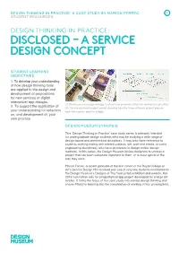 Design Thinking in Practice: a Case Study by Marion Ferrec 1 Student Resources