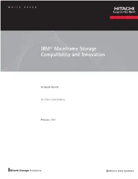 IBM Mainframe Storage Compatibility and Innovation