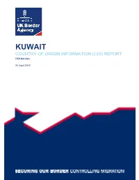 KUWAIT COUNTRY of ORIGIN INFORMATION (COI) REPORT COI Service