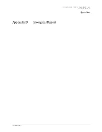 Final Biological Resources Technical Report