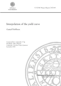 Interpolation of the Yield Curve