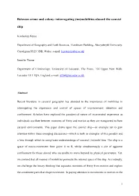 Interrogating (Im)Mobilities Aboard the Convict Ship