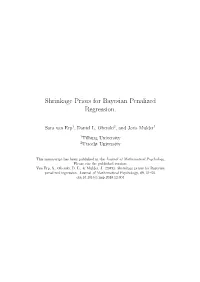 Shrinkage Priors for Bayesian Penalized Regression