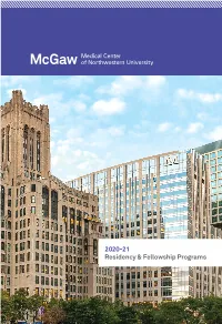 2020-21 Residency & Fellowship Programs