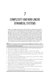 Complexity and Non-Linear Dynamical Systems
