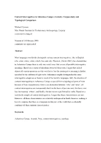 Content Interrogatives in Asheninca Campa (Arawak): Corpus Study and Typological Comparison
