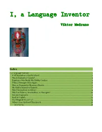 I, a Language Inventor