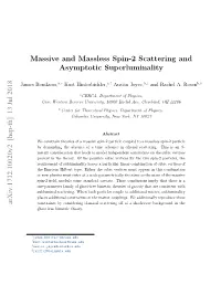 Massive and Massless Spin-2 Scattering and Asymptotic Superluminality