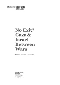 No Exit? Gaza & Israel Between Wars