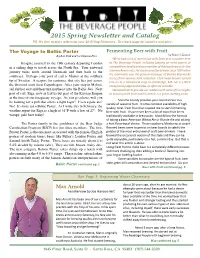 2015 Beer Newsletter and Catalog