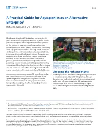 A Practical Guide for Aquaponics As an Alternative Enterprise1 Richard V